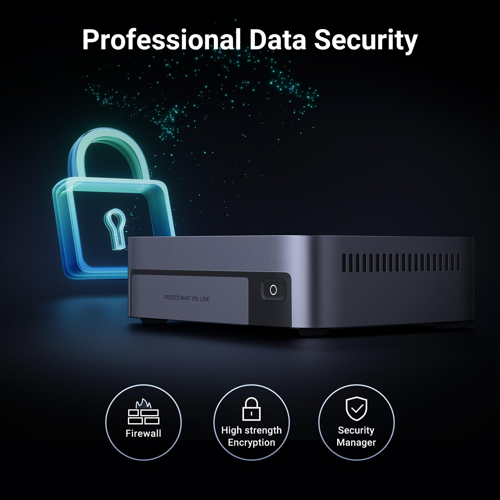 UGreen NAS DXP480T Plus, CPU i5 4.40 GHz, RAM DDR5 8Gb max 64Gb, M.2 8Tx4, LAN 10Gbx1, 1xUSB, 25892B - imagine 8