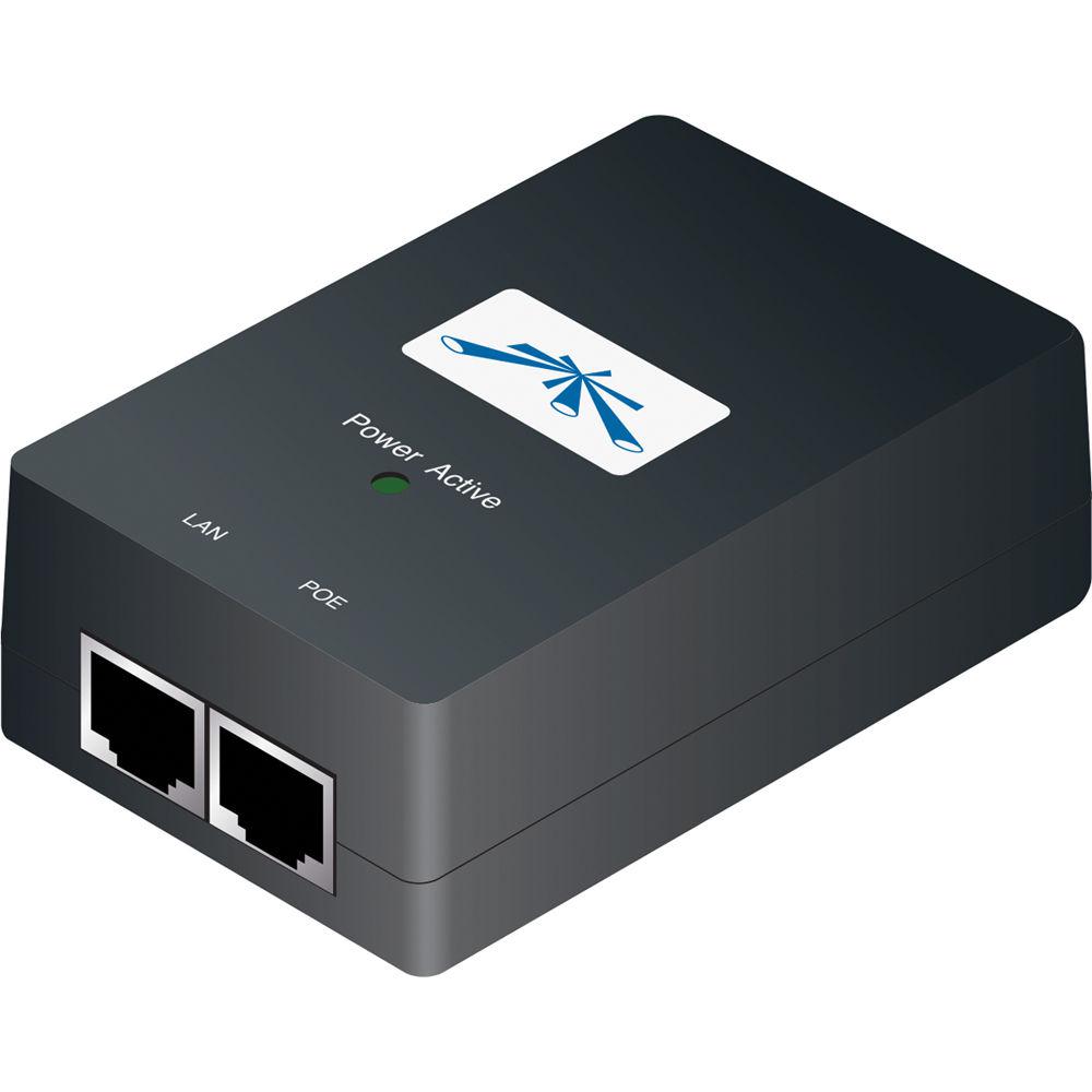 Ubiquiti INJECTOR PoE, port Gigabit x 2, unmanaged, nerackabil, carcasa metalica, POE-48-24W-G