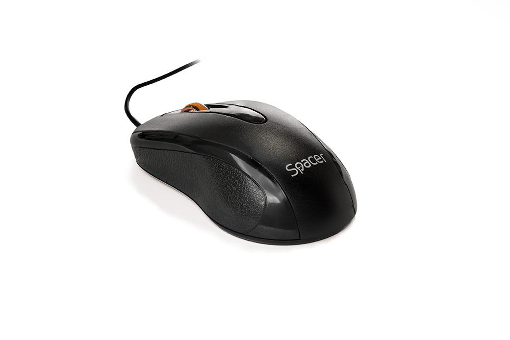 SPACER Kit Wired tastatura si mouse, taste numerice, Negru, SPDS-S6201 - imagine 3