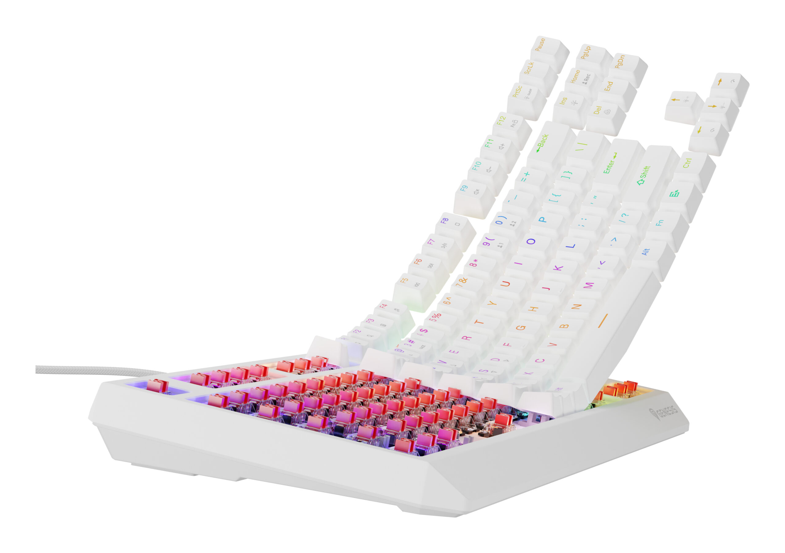 Genesis Tastatura Thor 230 TKL R alb, NKG-2078 - imagine 8