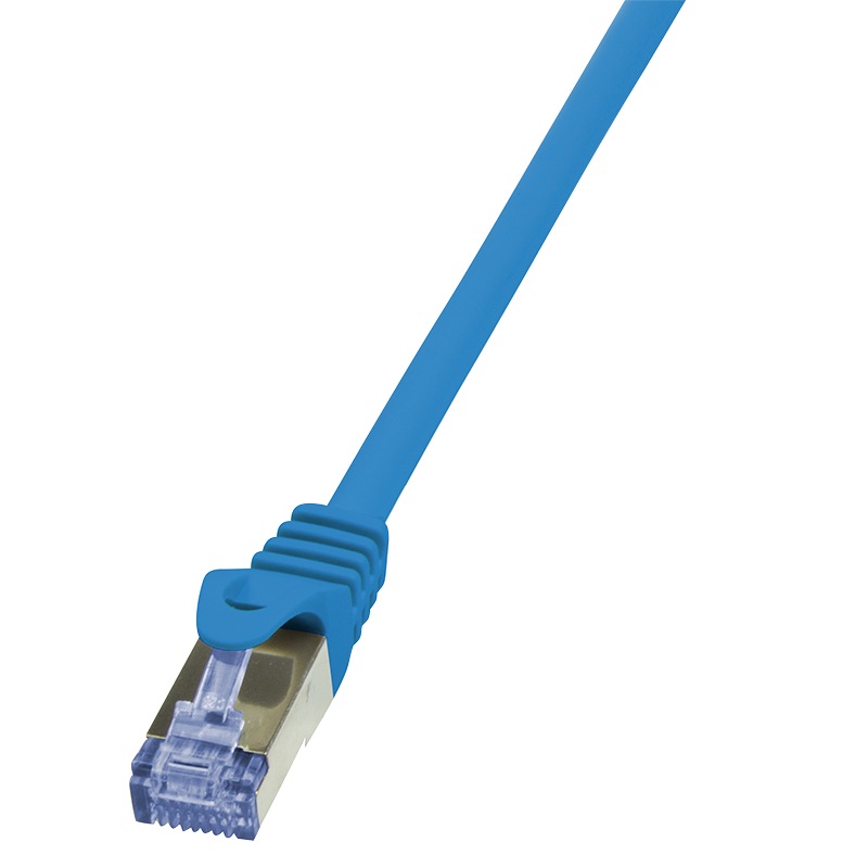 Logilink PATCH CORD S/FTP Cat6a, LSZH, cupru, 5 m, albastru, AWG26, dublu ecranat, CQ3076S