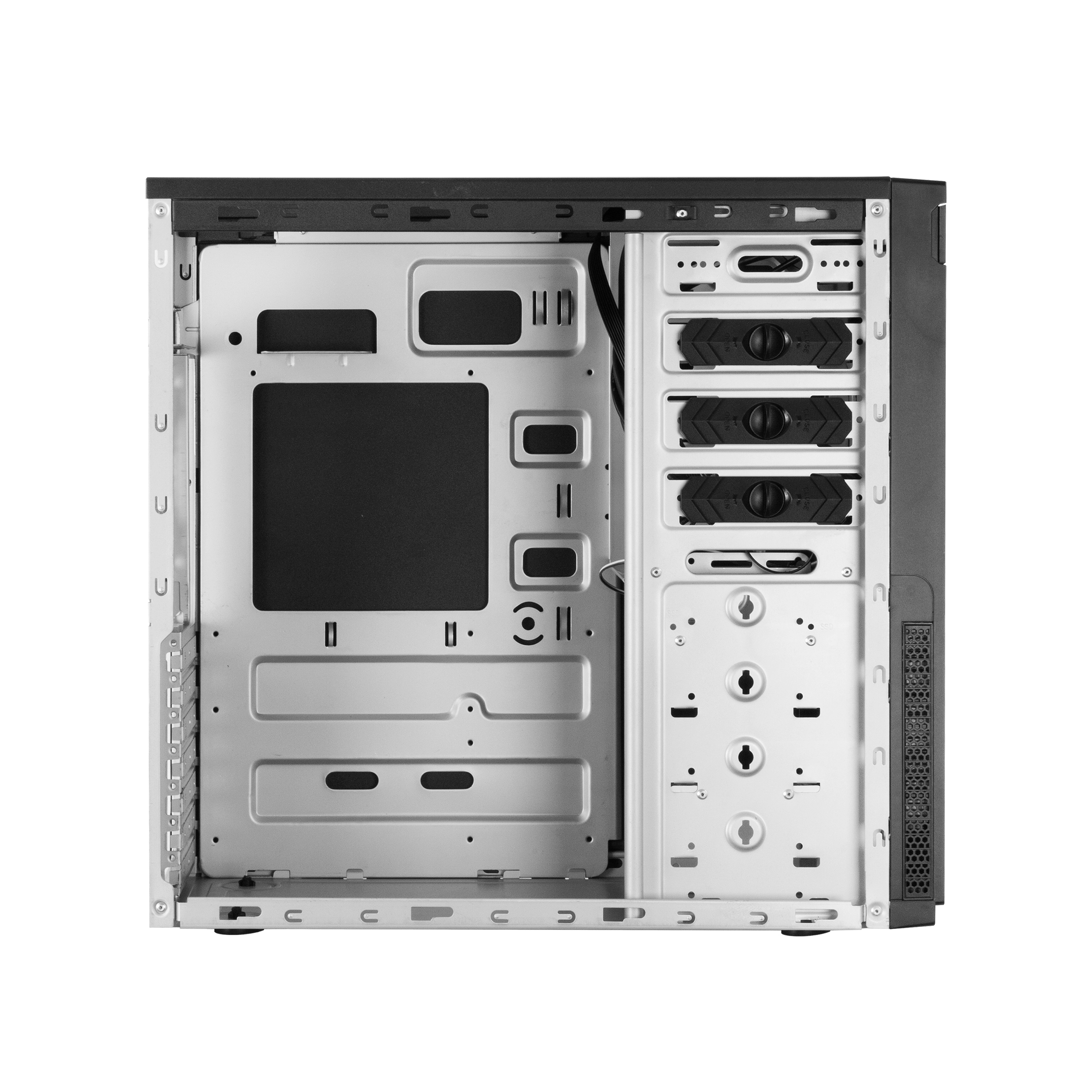 CHIEFTEC CARCASE, "Elox" middle tower Black, 2xUSB 3.0,2x USB 2.0,1x USB typeC, HC-10B-OP - imagine 7