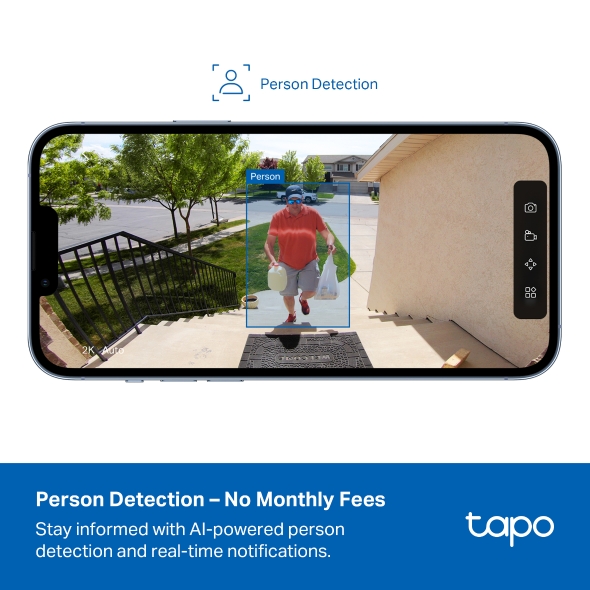 Tp-Link CAMERA IP Exterior, acumulator integrat 5200mAh pana la 180 zile autonomie, IP66, Tapo C400 - imagine 7