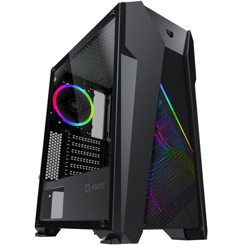AQIRYS Carcasa CANOPUS, RGB, Mid Tower, Black, AQRYS_CANOPUS
