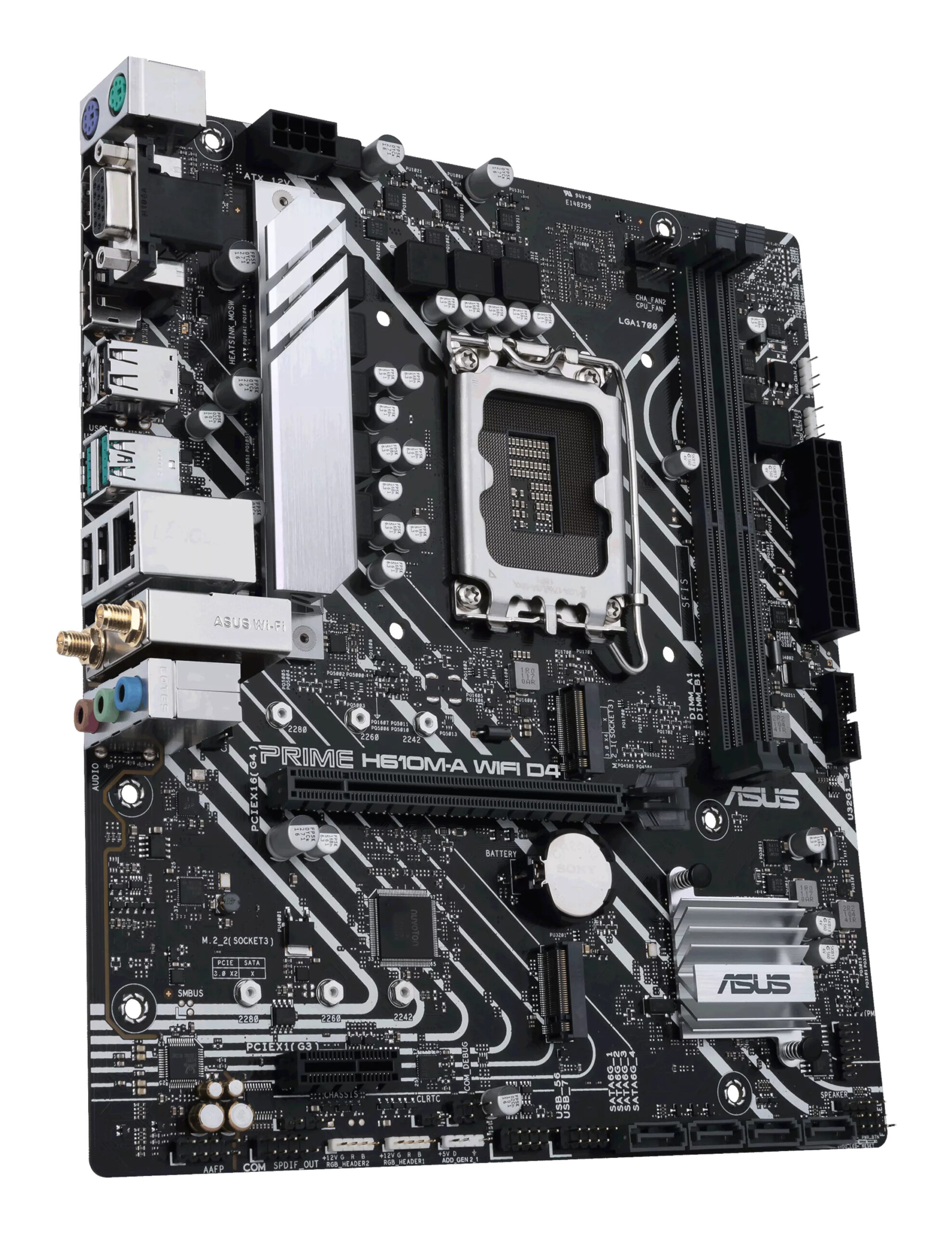 Asus Placa de baza MB Intel 1700 PRIME H610M-A WIFI D4, 90MB1C80-M0EAY1 - imagine 4