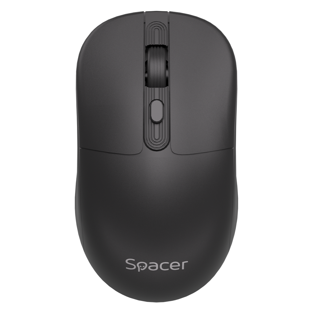 SPACER Mouse Wireless, 1600 dpi, Negru, SPMO-WS03-BT