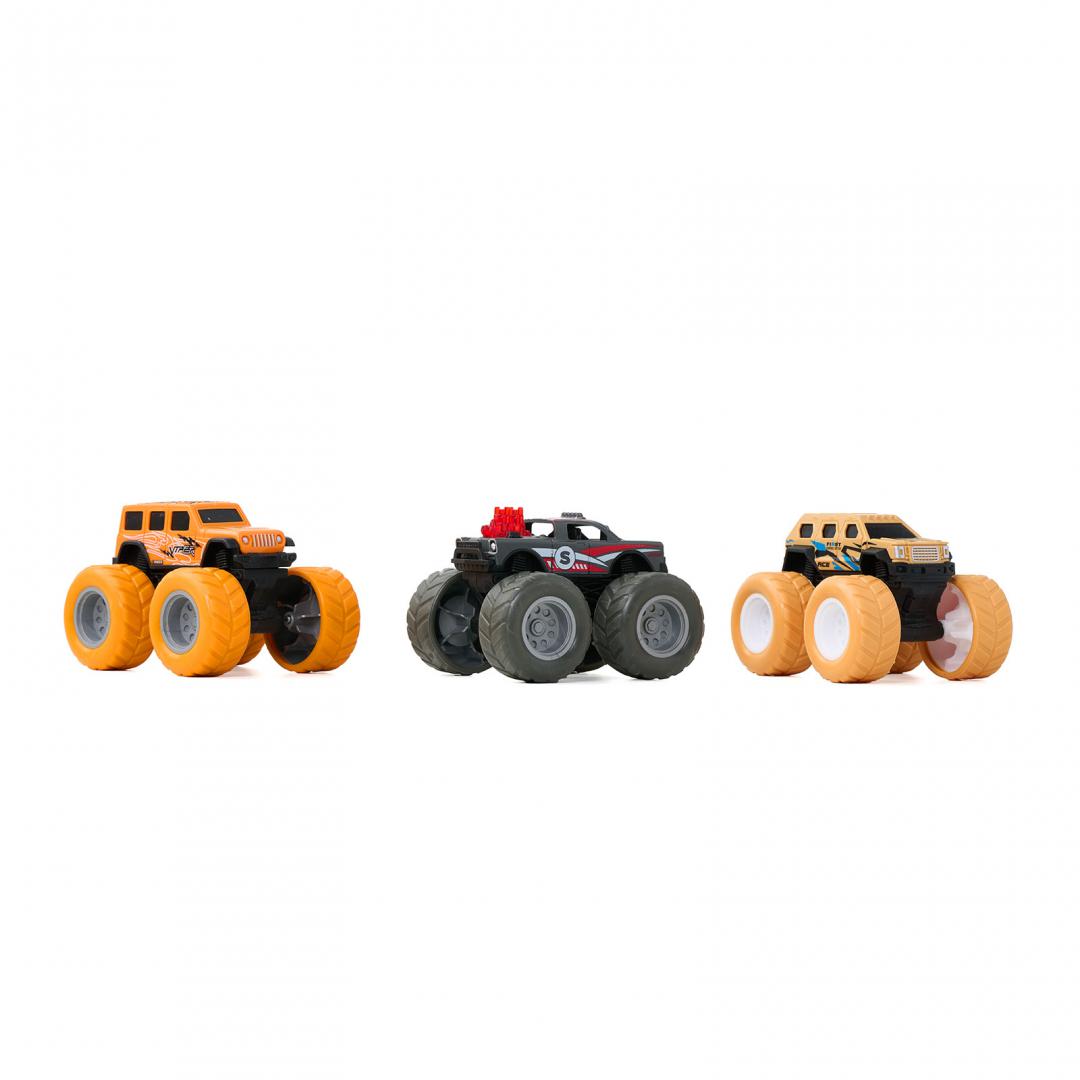 MomKi SET 3 MASINI OFF-ROAD-360 DE GRADE, MOMKI1199-11C - imagine 3