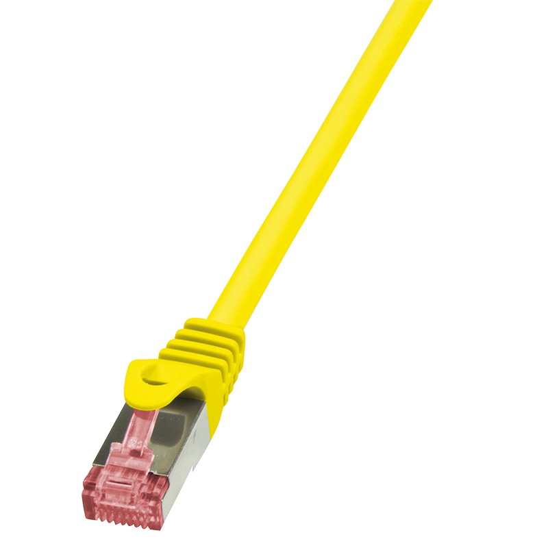 Logilink PATCH CORD S/FTP Cat6, LSZH, cupru, 0.25 m, galben, AWG27, dublu ecranat, CQ2017S