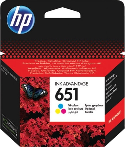 HP Cartus Cerneala Original Color, nr.651 pentru DJ 5575|5645|Mobile OJ 202|252, C2P11AE