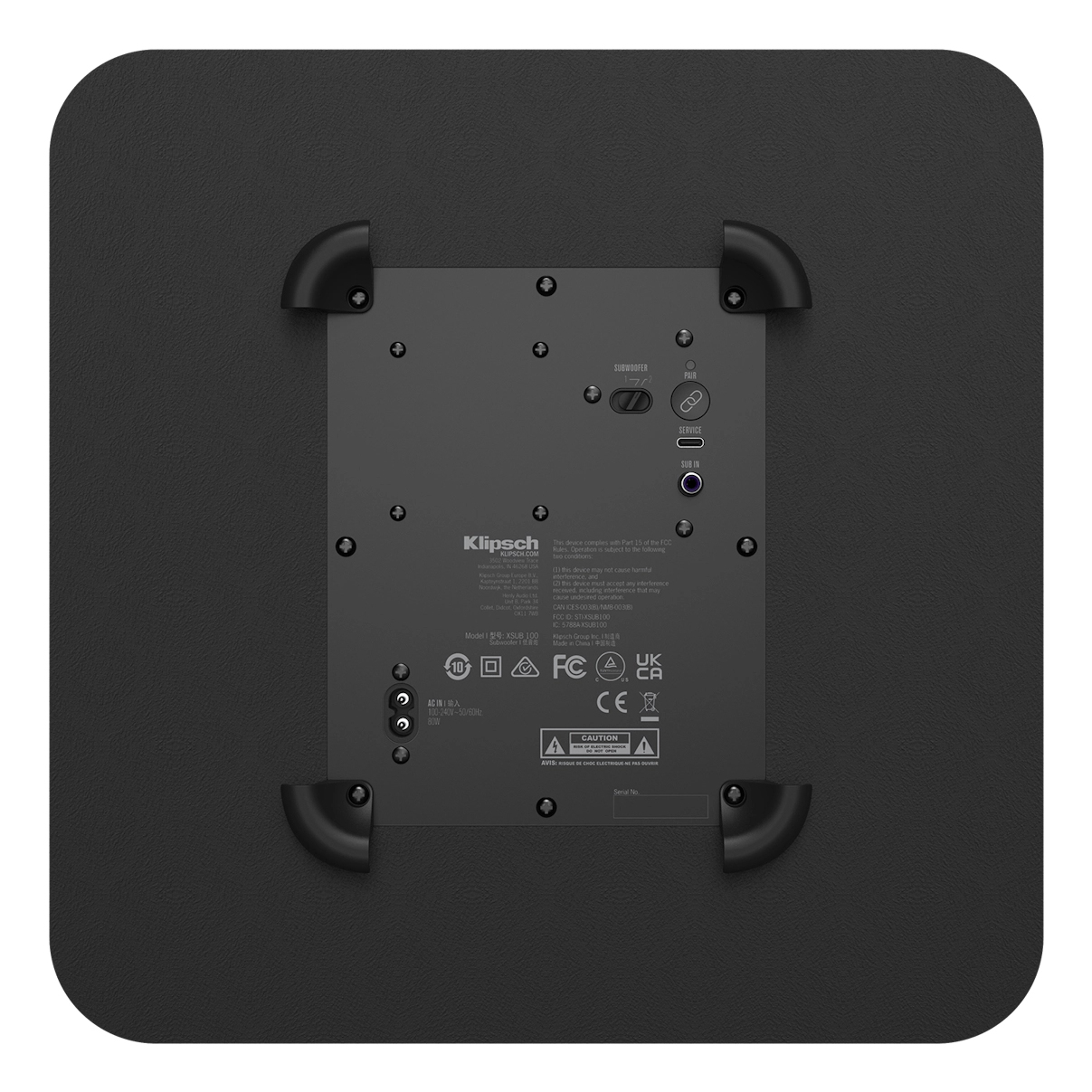 KLIPSCH Boxa PC Flexus SUB 100 Black, 1072078 - imagine 5