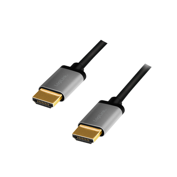 Logilink CABLU video, HDMI (T) la HDMI (T) 2.0, 1m, conectori auriti, rezolutie maxima 4K, CHA0100 - imagine 2