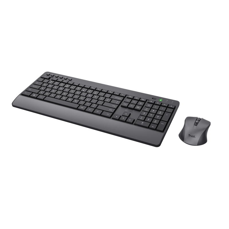 TRUST Kit Wireless tastatura si mouse Trezo, taste numerice, negru, TR-24529 - imagine 4