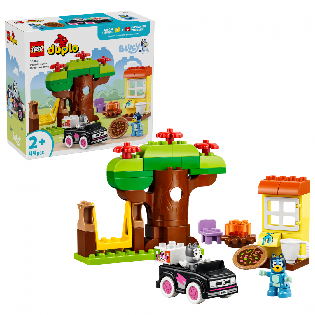 LEGO MUFFIN SI BLUE, FETELE CARE ADUC PIZZA, LEGO10469