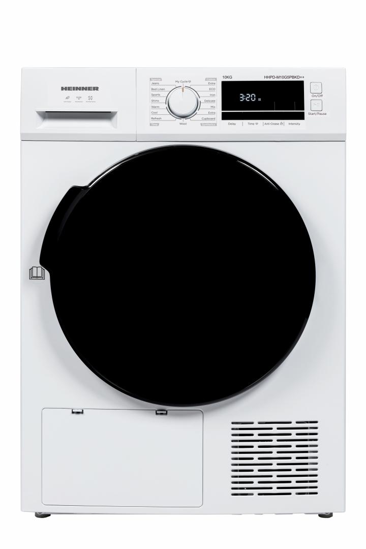 HEINNER Uscator de rufe, 10 kg, Clasa: D, Alb, HHPD-M10G5PBKD++