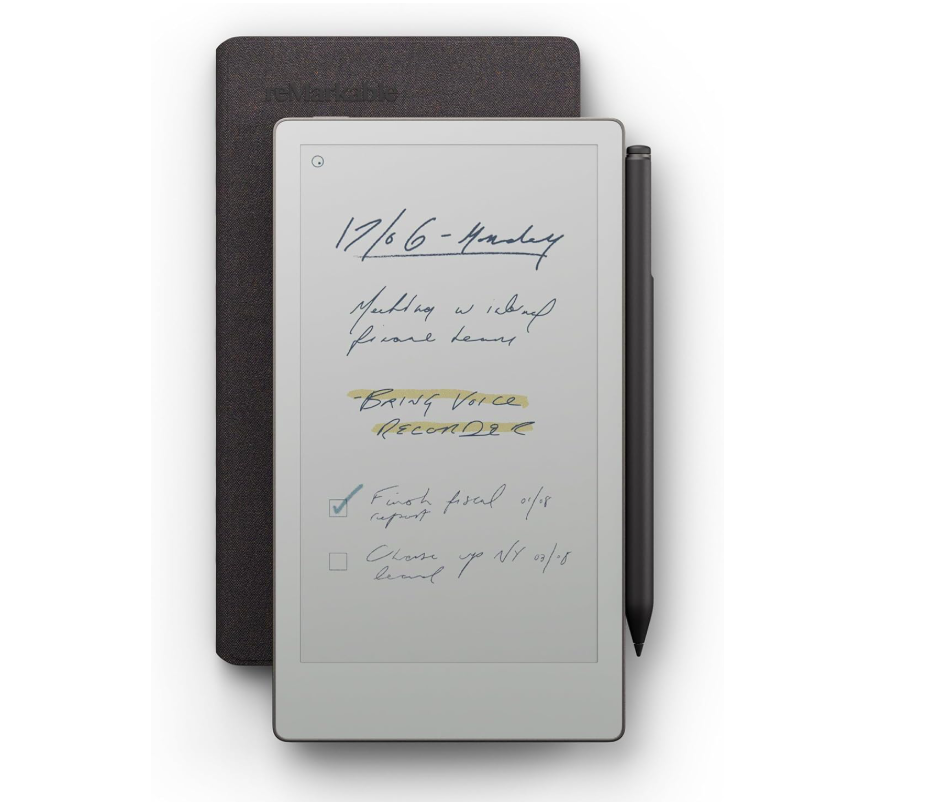 REMARKABLE Paper Pro Move with MarkerPlus and Book Folio Weave Basalt, RM91A-1001NW