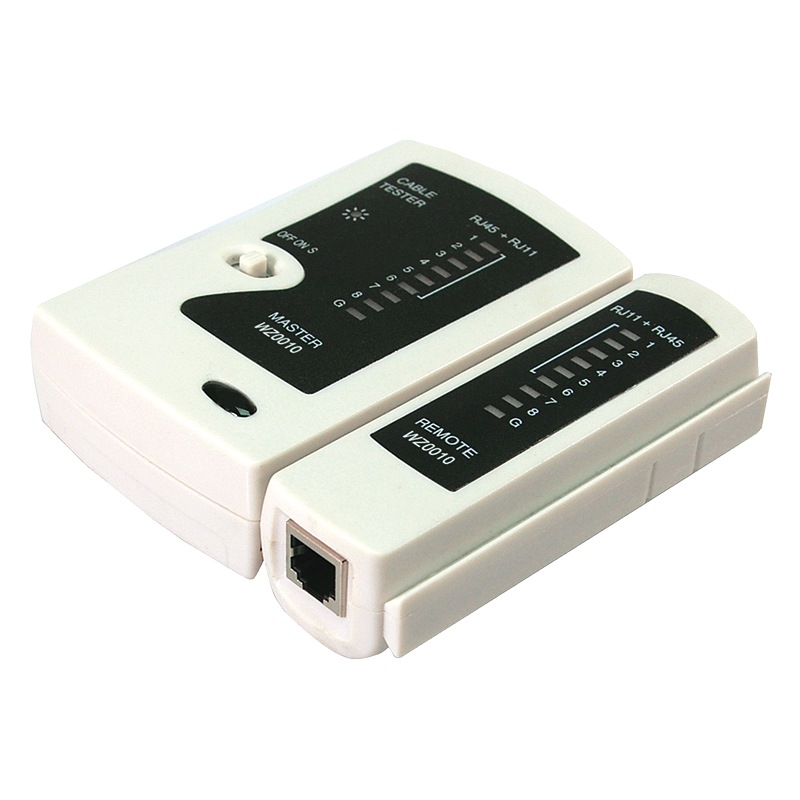 Logilink TESTER CABLU RETEA, pt. cablu UTP, FTP, conector RJ45, RJ11, RJ12, WZ0010