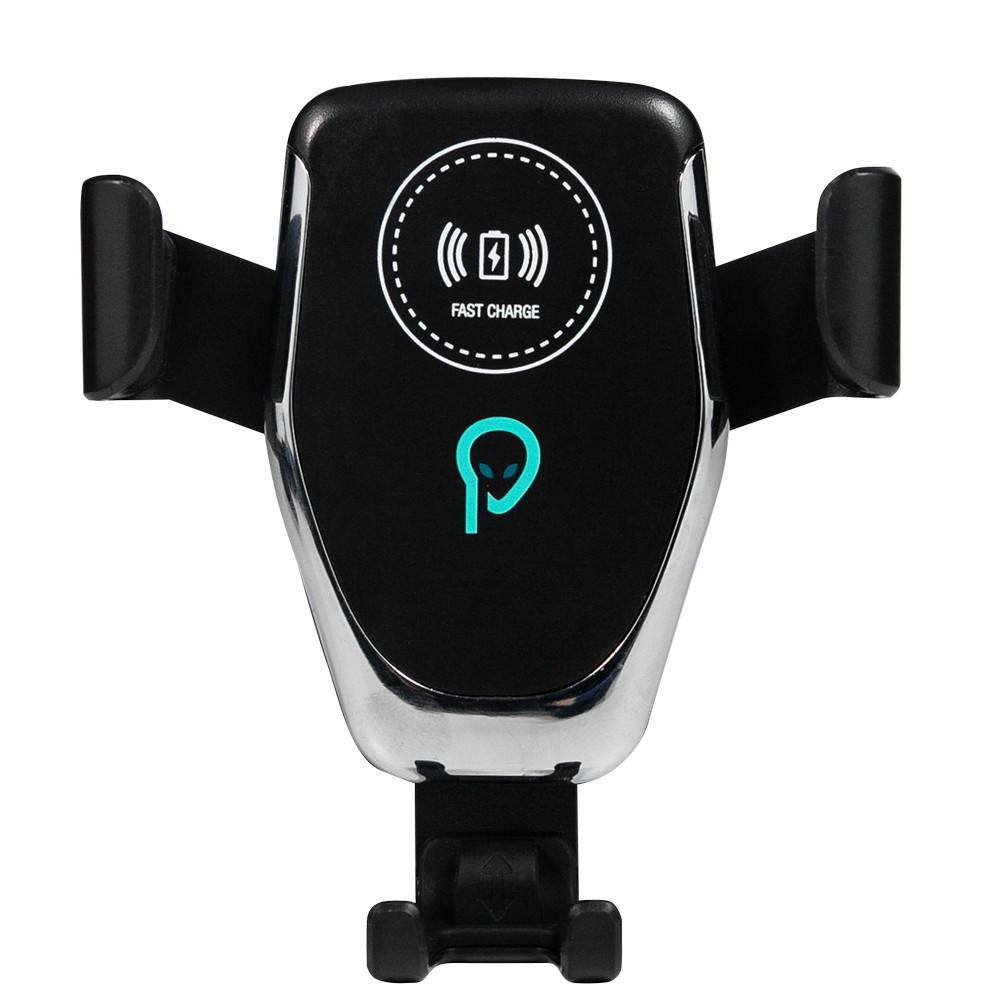 SPACER Suport auto si incarcator wireless pt. SmartPhone 2 in 1, fixare in grilaj, SPAA-AUTOCHG-01 - imagine 2
