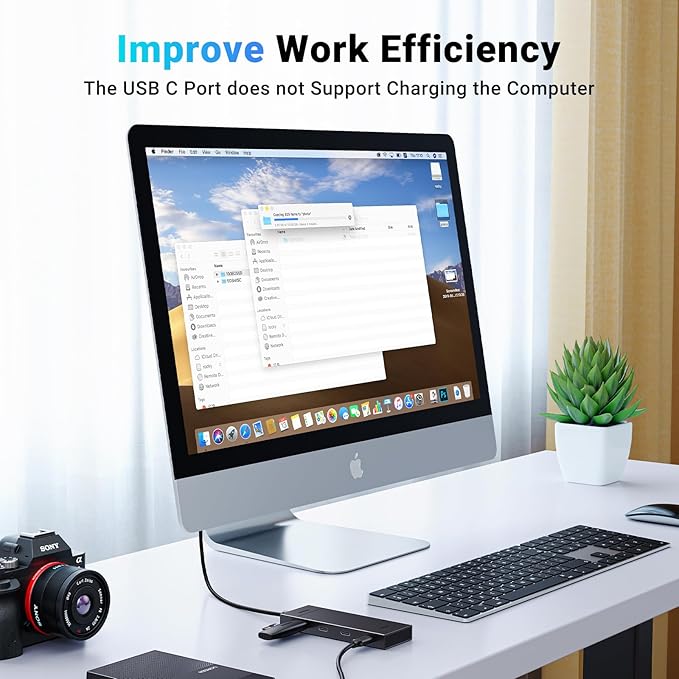 UGreen HUB extern, CM806 porturi USB Type-C: USB Type-C 3.2 x 4, conectare prin USB Type-C, 35584 - imagine 4