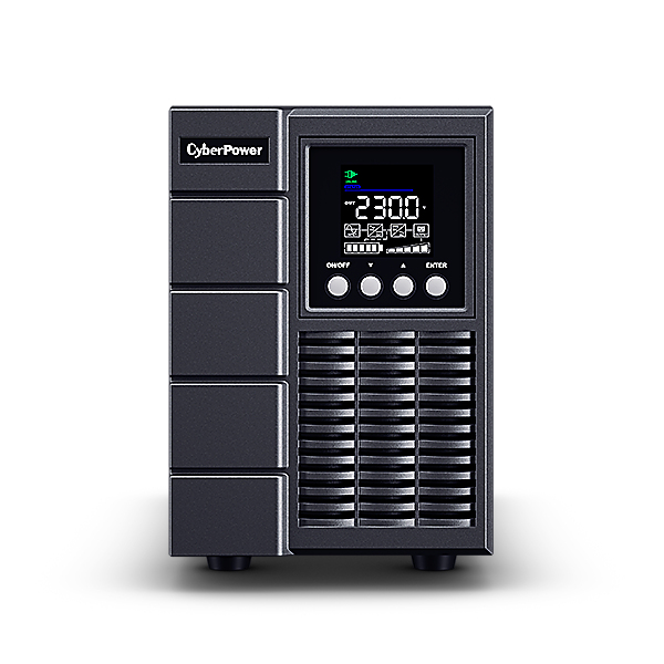 Cyber Power UPS Online dubla conversie cu sin. pura, cu management, Tower, LCD, OLS2000EA-DE - imagine 2