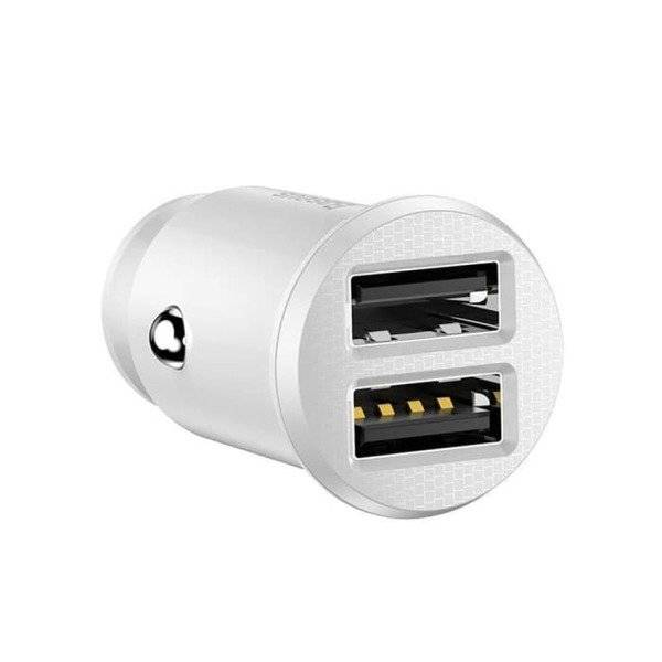 Baseus INCARCATOR auto Grain, 2 x USB Output 5V/3.1A, 15W total ambele porturi, pt., CCALL-ML02