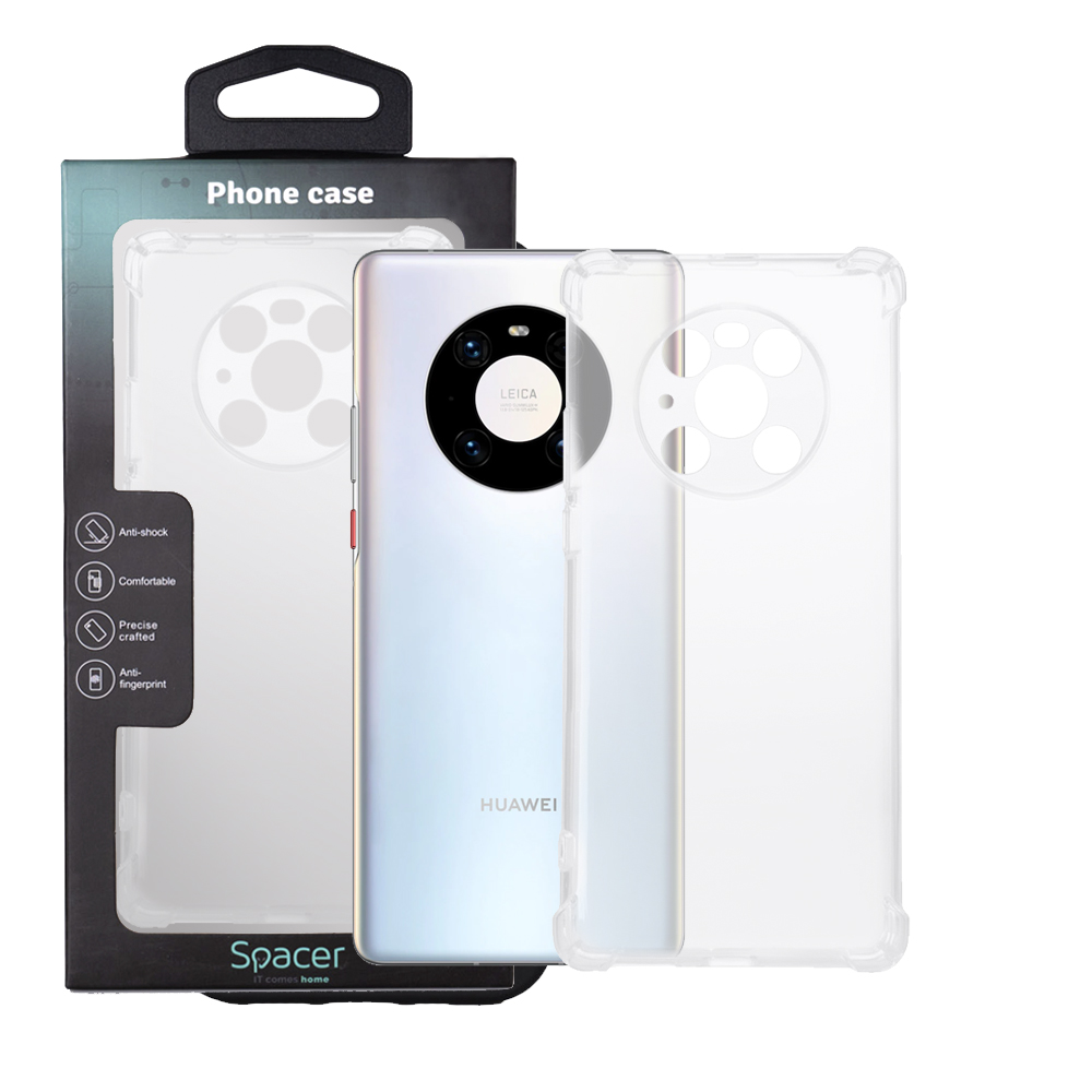 SPACER Husa Huawei telefon Mate 40 Pro, transparent, tip back cover, protectie, SPPC-HU-MT-40P-CLR