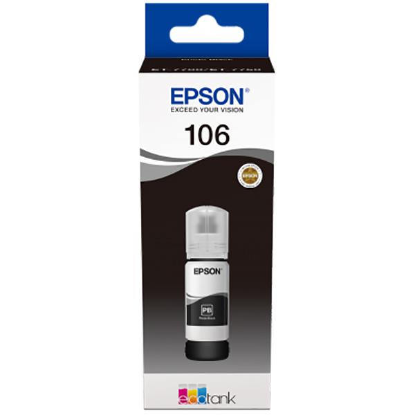 EPSON Cartus 106 EcoTank Photo Black, Black, C13T00R140