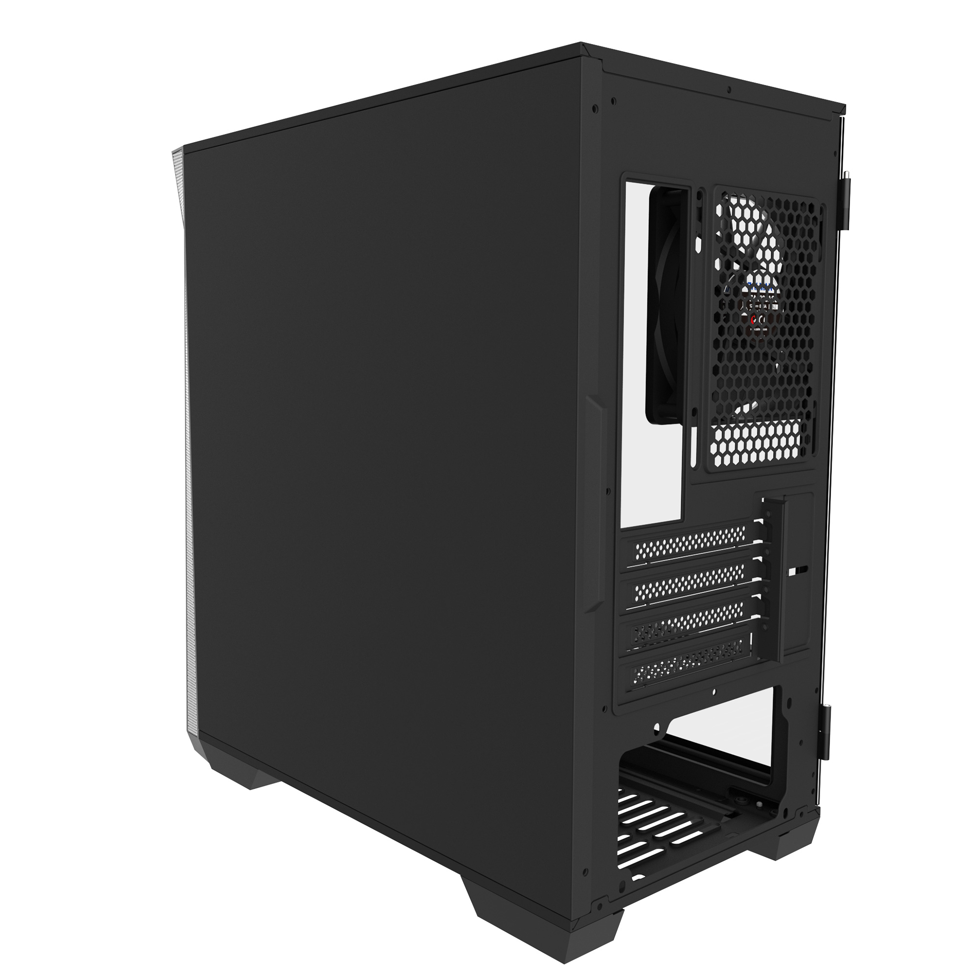 Zalman CARCASA Z1 Iceberg, middle tower, fara sursa, suporta 5xfan, 3xfan inclus, Z1 Iceberg Black - imagine 6