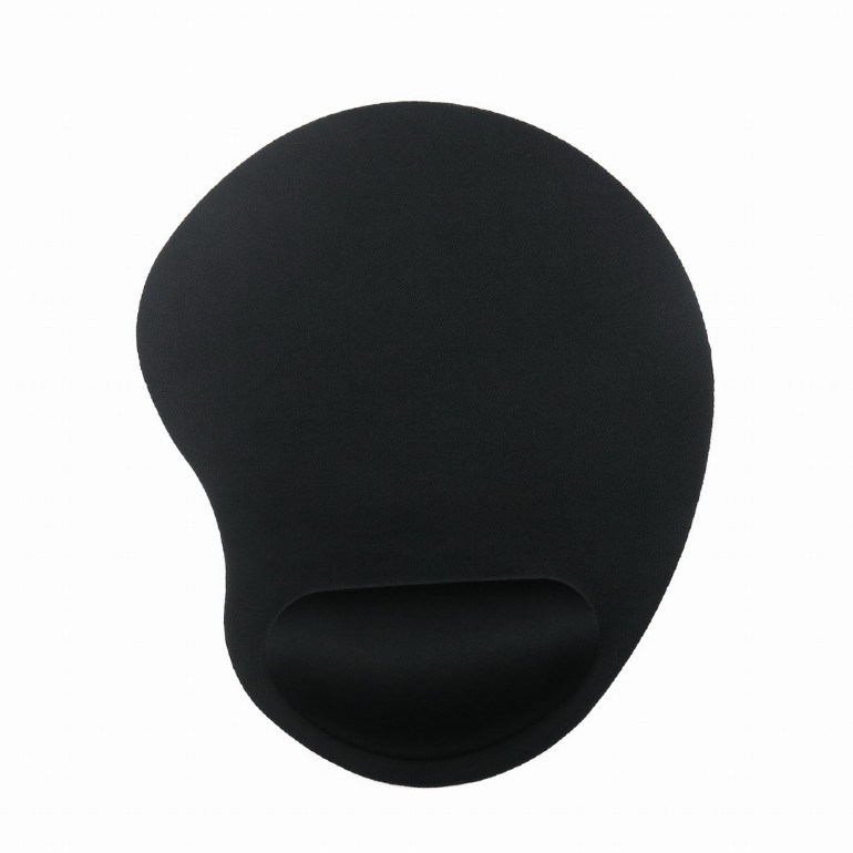 Gembird MousePAD, cauciuc si material textil, 240 x 200 x 4 mm, suport ergonomic, negru, MP-ERGO-01