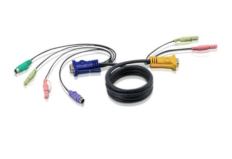 Aten I/O ACC CABLE USB KVM 1.8M/3 IN 1 SPDH, 2L-5302P