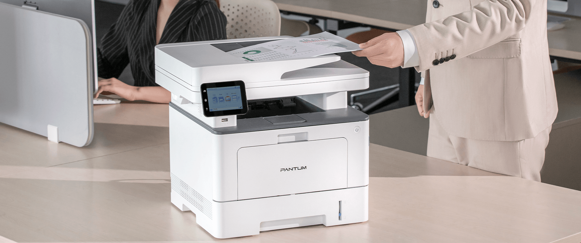 PANTUM Multifunctional laser, format A4, Monocrom, Duplex, USB + LAN + Wi-Fi, BM5220ADW