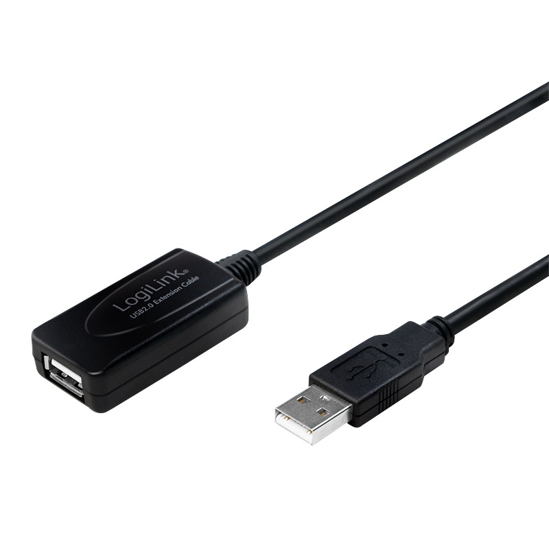 Logilink CABLU USB prelungitor, USB 2.0 (T) la USB 2.0 (M), 10m, activ (permite folosirea, UA0143