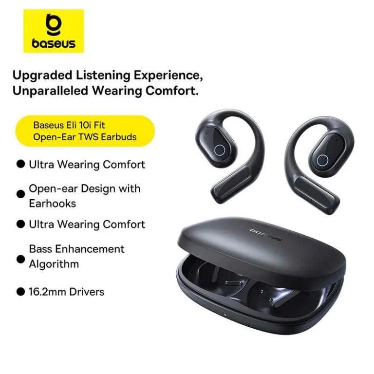 Baseus CASTI Bowie Eli 2i Fit Open-Ear True Wireless, on ear, pt smartphone, microfon pe, A0102604 - imagine 2