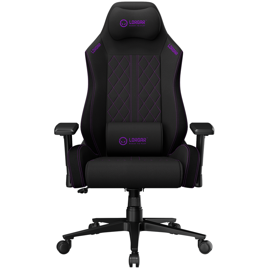 LORGAR CHA41, Ergonomic Gaming Chair Advanced, premium anti-stain fabric, LRG-CHA41-BK-PR