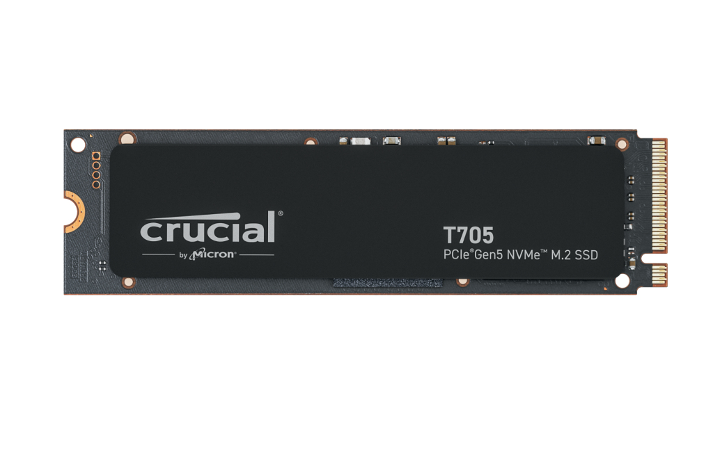 Crucial SSD T705 - SSD - 4 TB - PCI Express 5.0 (NVMe), CT4000T705SSD3
