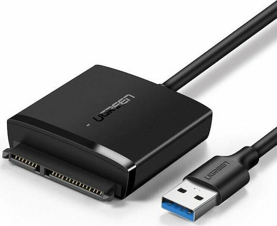 UGreen ADAPTOR USB, CM257 2.5 SATA la USB 3.0, viteza max 6 Gb/s, nu include adaptor DC 12V, 60561