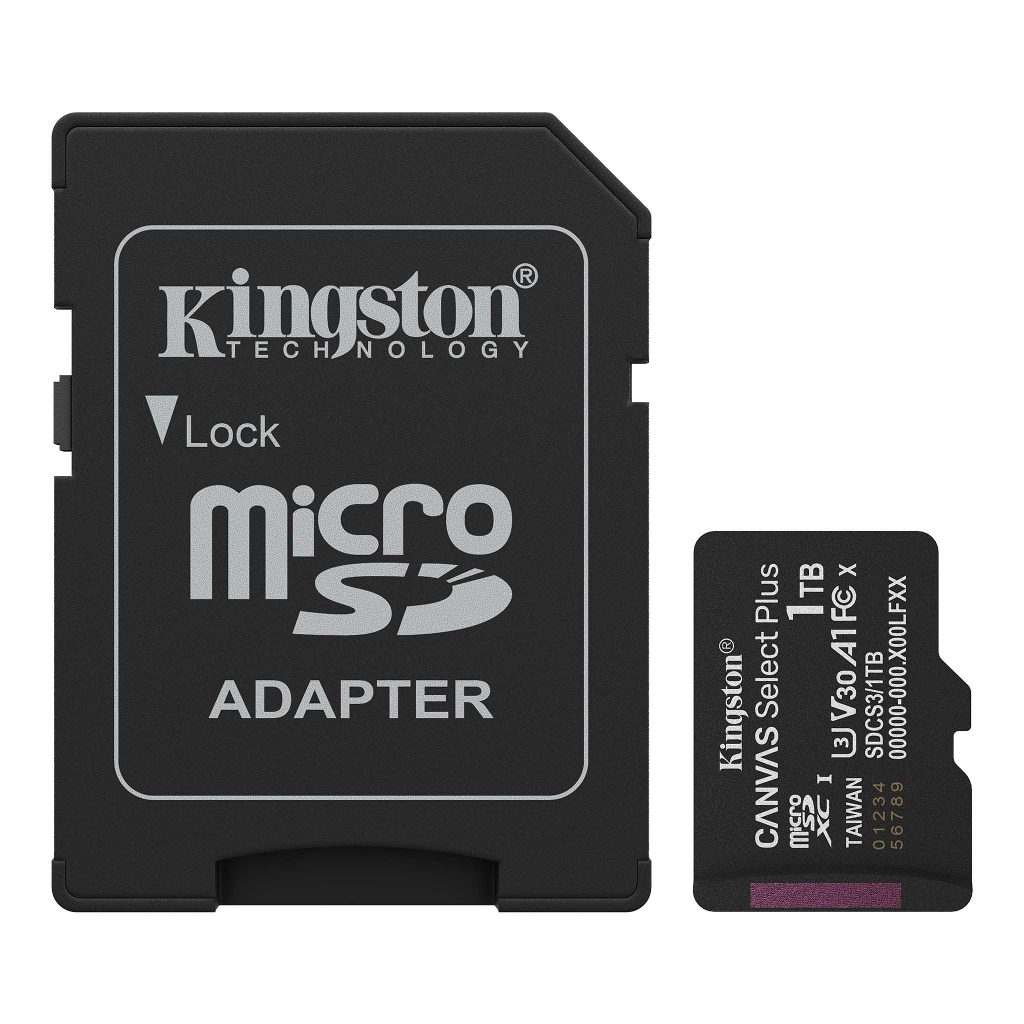 Kingston MEMORY MICRO SDXC 1TB UHS-I/W/ADAPTER, SDCS3/1TB
