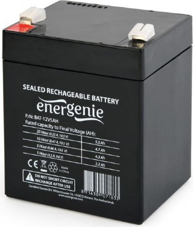 Gembird ACUMULATOR UPS 12V / 5Ah, terminal F2(T2), dimensiune: 90x70x101mm, BAT-12V5AH