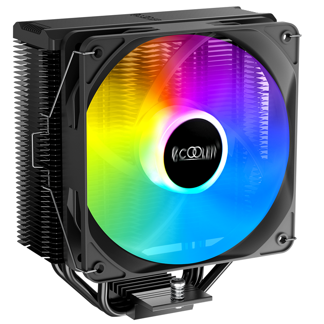 PCCOOLER COOLER, skt. universal, racire cu aer, vent. 120mm, 400 - 1800 RPM, LED RGB, PALADIN EX300S