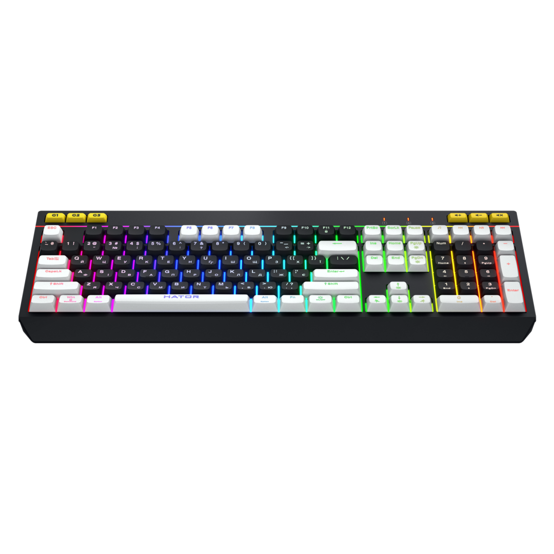 HATOR Tastatura Gaming Icefall, RGB, USB, Negru, HTK400US - imagine 2