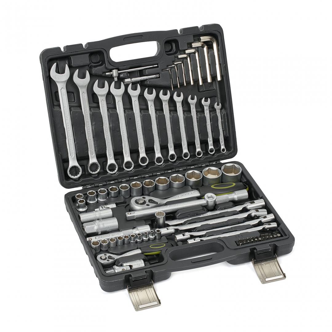 HEINNER TRUSA 77 PIESE 1/4"&1/2" CR-V, CTSM016 - imagine 2