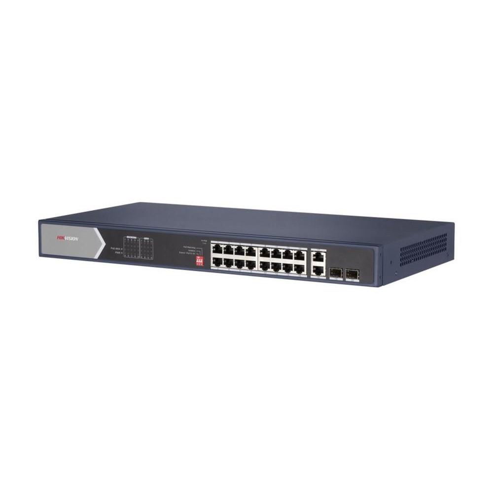 Hikvision SWITCH. PoE, port Gigabit x 16, SFP SFP x 2, rackabil, carcasa metalica, DS-3E0520HP-E