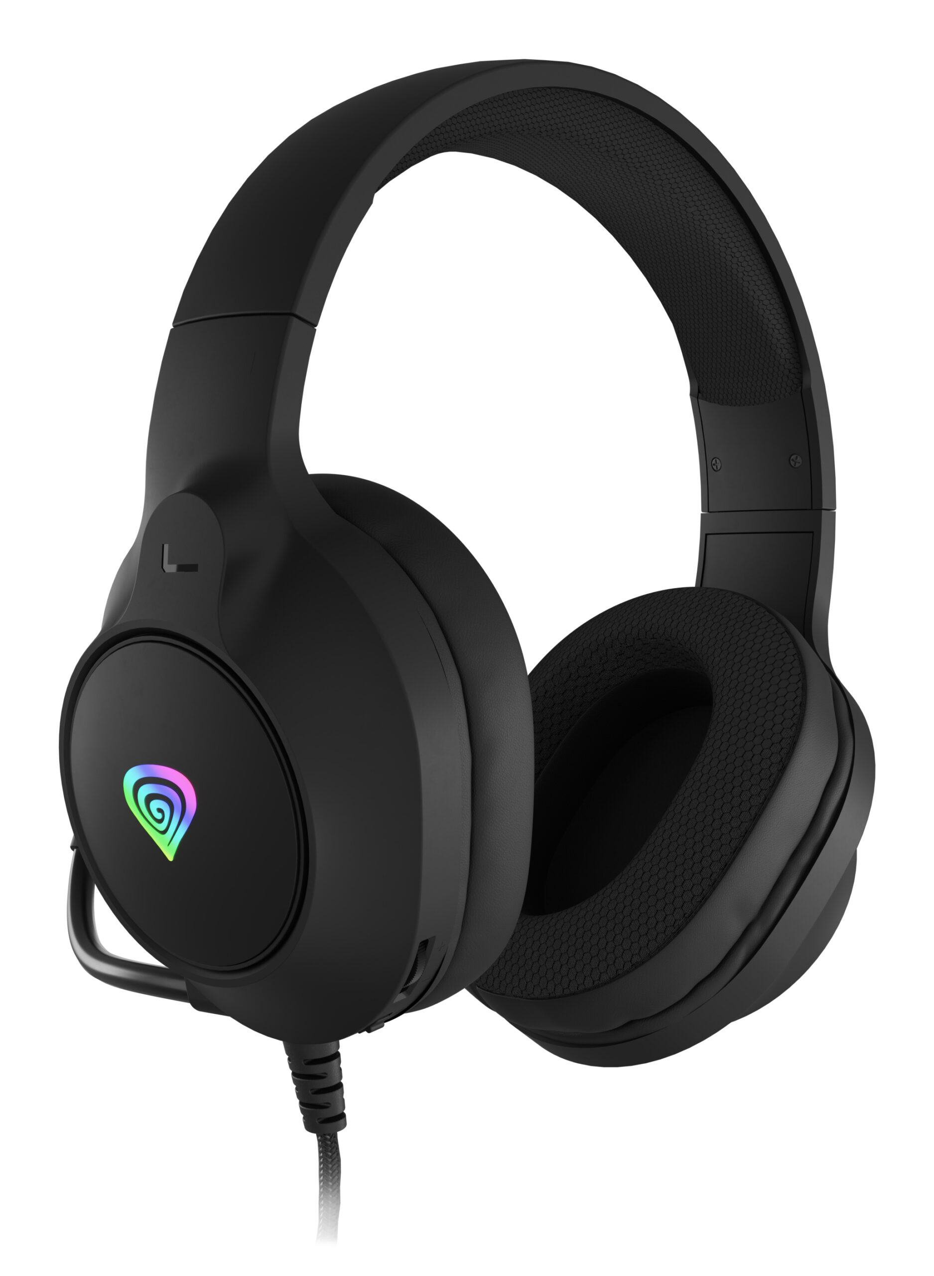 Genesis Casti cu fir Neon 213 RGB negru, NSG-2306 - imagine 4