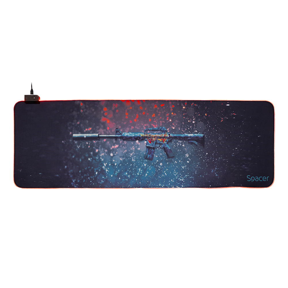 SPACER MousePAD RGB gaming, SP-PAD-GAME-RGB-PICT - imagine 2
