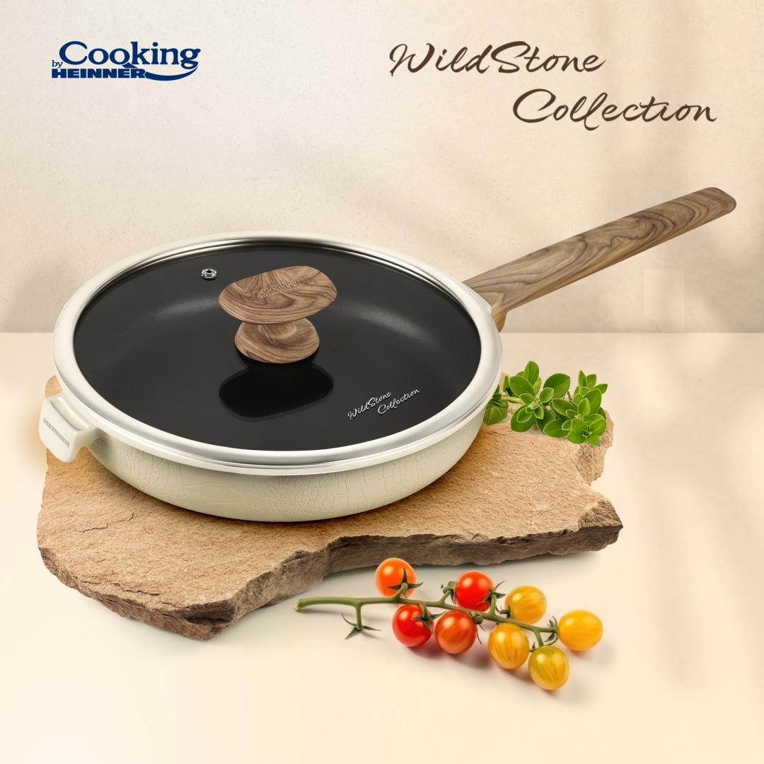HEINNER TIGAIE ALUMINIU+CAPAC 26x5.5 CM, WILD STONE, COOKING BY, HR-JLG-W26T - imagine 3