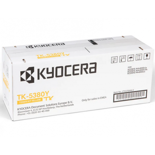 KYOCERA Toner Original Yellow pentru ECOSYS PA4000cx|MA4000cix|MA4000cifx, 10K, TK-5380Y