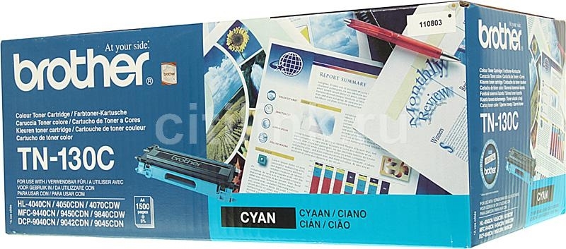 BROTHER Toner Original Cyan pentru MFC-9440|9450|9840|9040|HL-4070|4040|4050, 1.5K, TN130C