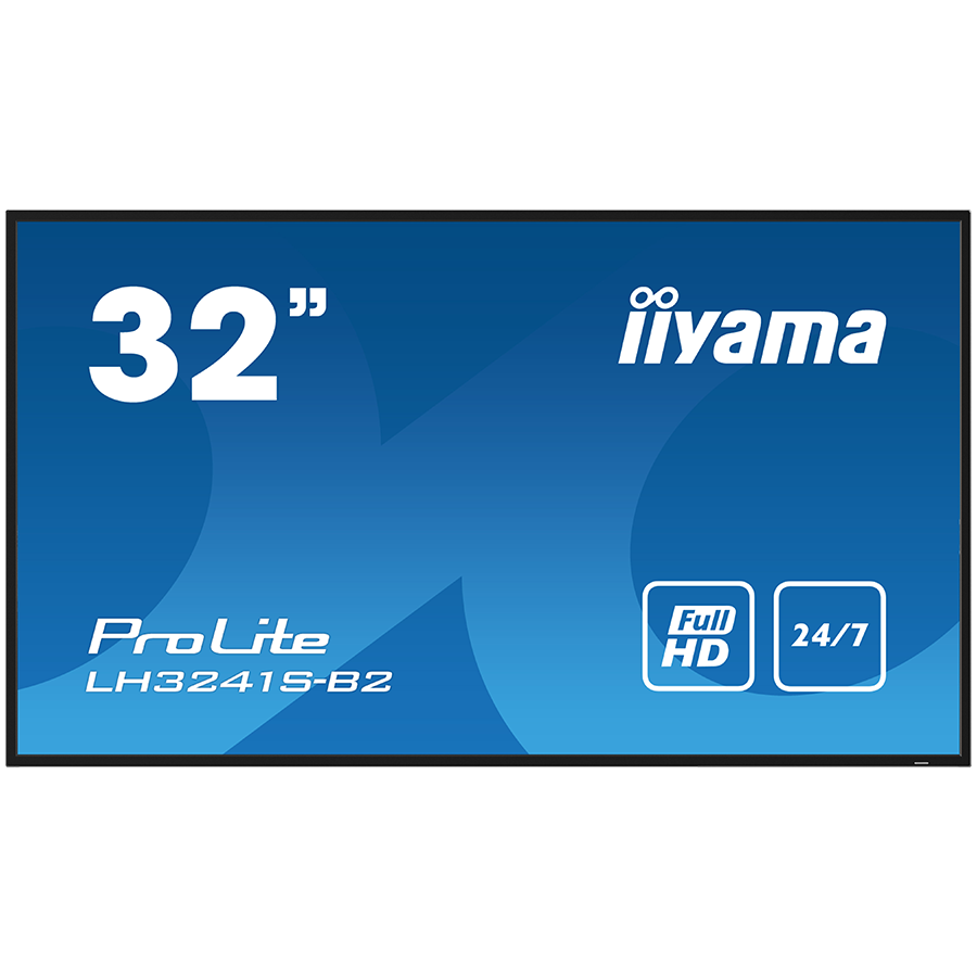Iiyama LFD 32 Full HD professional large format display with USB media playback 350, LH3241S-B2