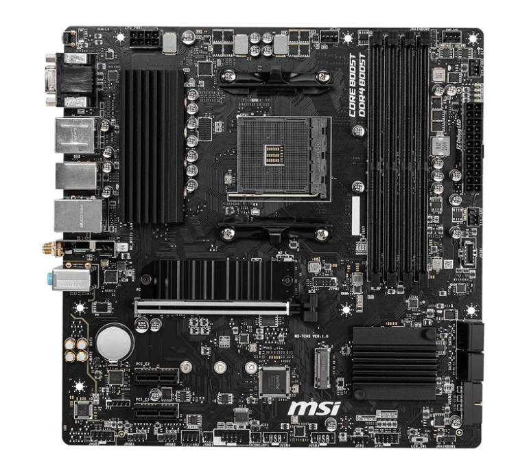 MSI PLACA de BAZA, skt AM4, mATX, AMD B550, 4 x DDR4, max. 128 GB, 4 x SATA, 2 x, B550M PRO-VDH WIFI - imagine 2