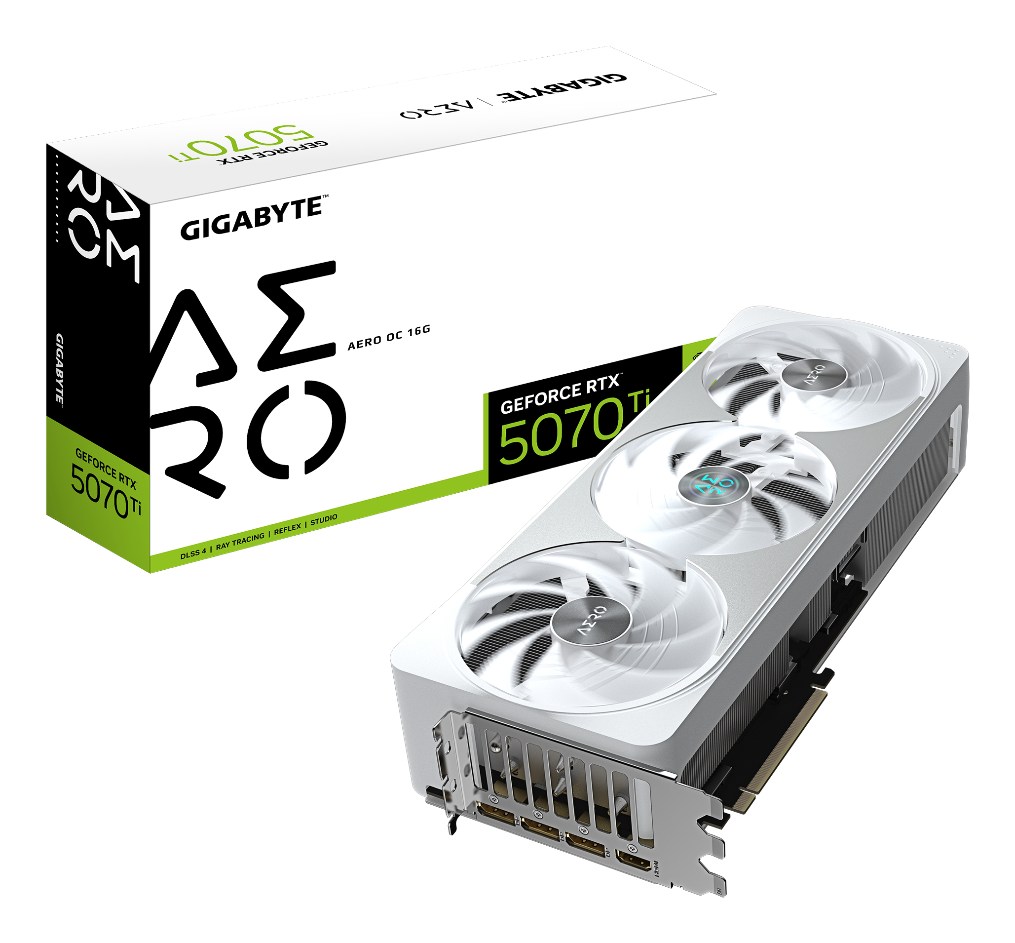 Gigabyte Placa video GeForce RTX 5070 Ti Aero OC 16G, 16384 MB GDDR7, GV-N507TAERO OC-16GD