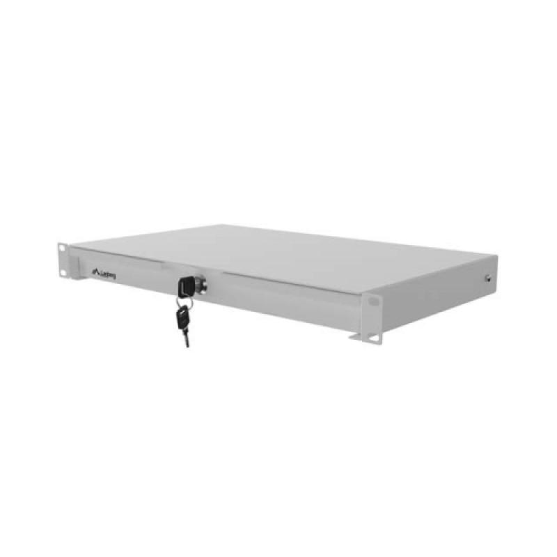 LANBERG Drawer 19, RAL color RAL9004, maximum load 30 kg, Range of adjustment 270 - 520, AK-2002-S